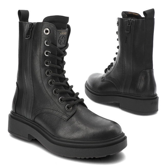 Členkové Topánky Jeep - THUNDERBOLT ZIP JL42662A 62 Black