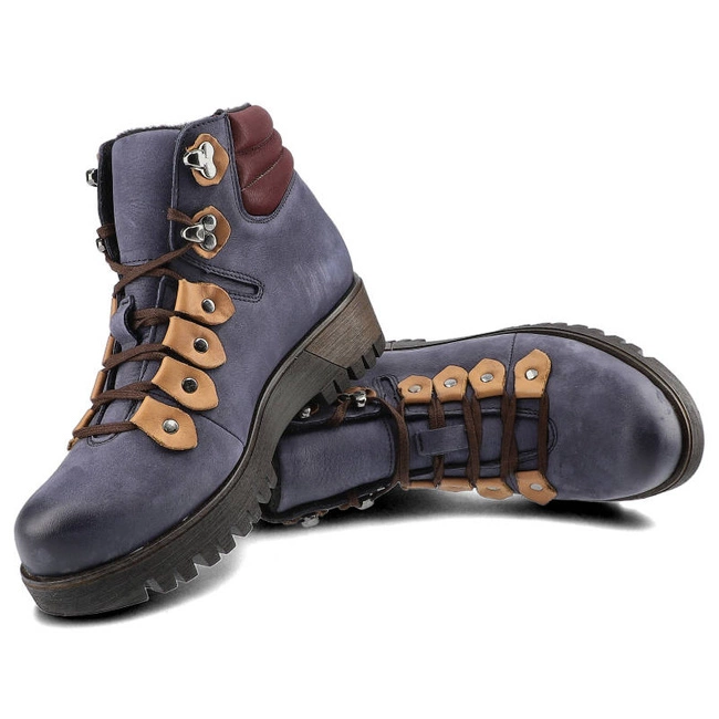 Členkové Topánky Pollonus - 5-0958-005 Granat/Bordo