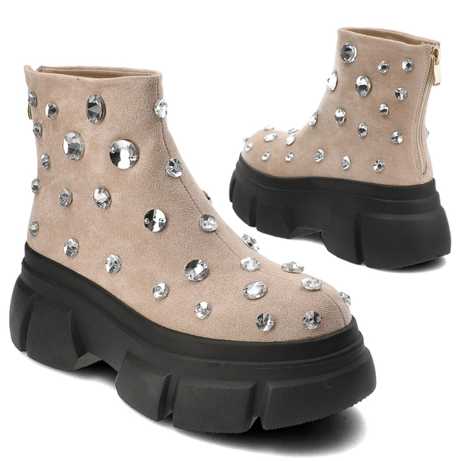 Členkové Topánky S.Barski - MR870-83 Beige