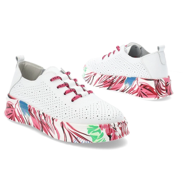 Tenisky FILIPPO - DP6698/25 WH BL FH Biały/Fuksja