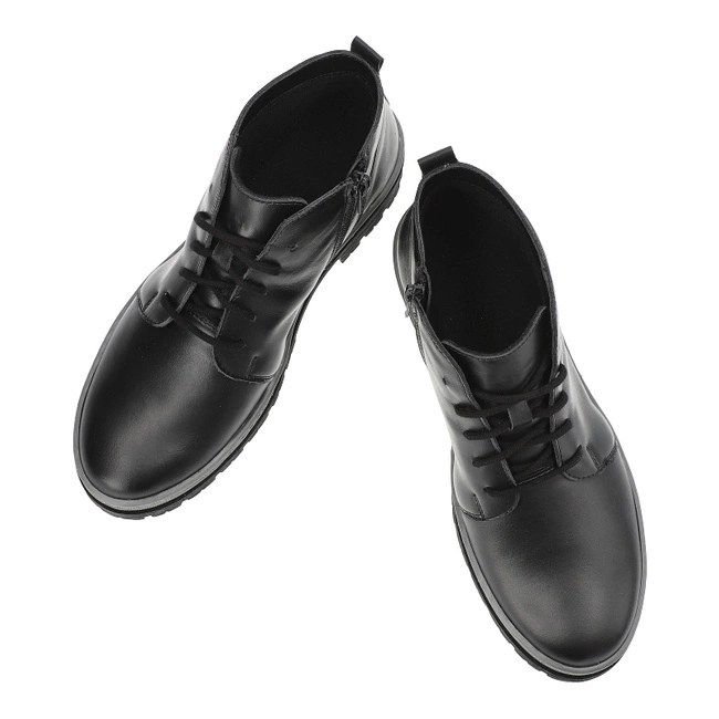 Šnúrovacie Členkové Topánky Wasak - 0689 Czarny