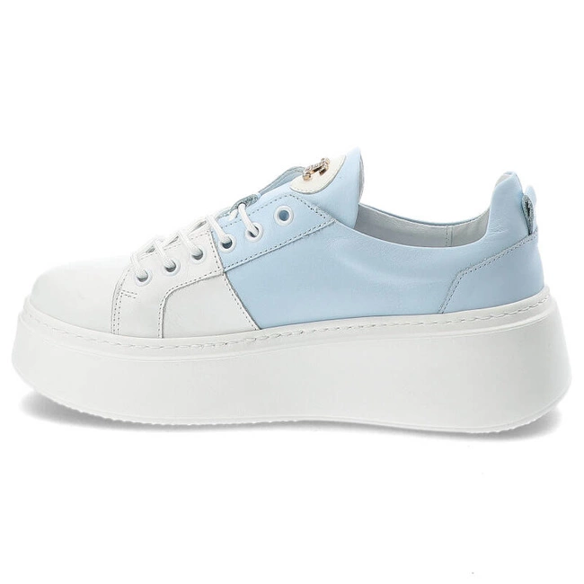 Tenisky Damiss - DS-711 Białe Lic/Błękit