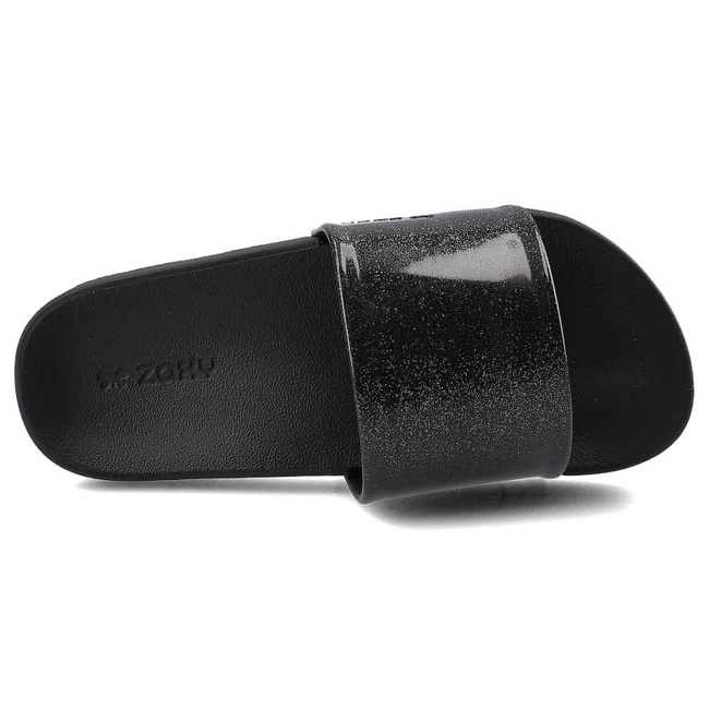 Šľapky Zaxy - 17533 Czarny Brokat - DD385022