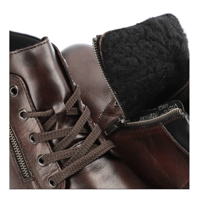 Šnúrovacie Členkové Topánky Rieker - 10502-25 Brown