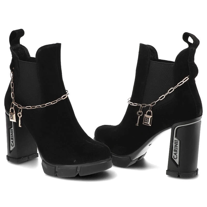 Členkové Topánky Carinii - B8482_-H20-000-000-E36 Czarny