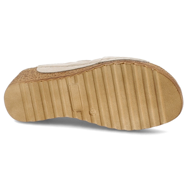 Šľapky ARMODO - 50109 V.Taupe+Złoty