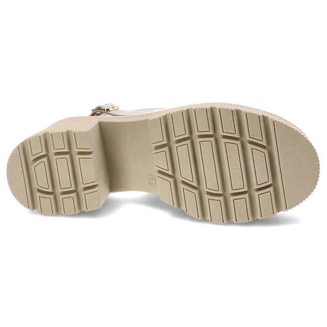 Sandále Maciejka - 06039-04/00-1 Beż Przecierka Na Złoto