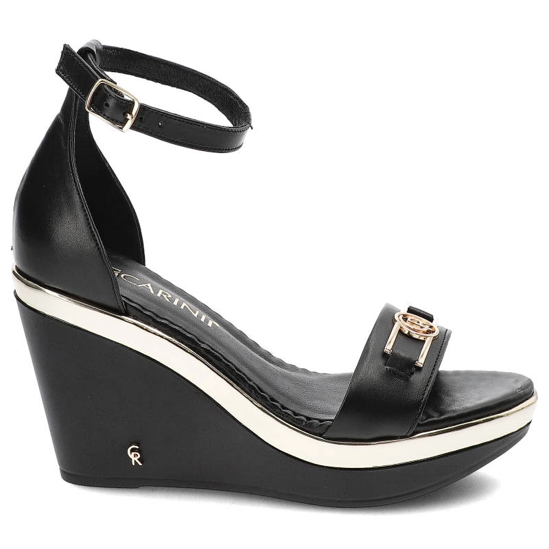 Sandále Carinii - B8712_-E50-000-000-D72 Czarny
