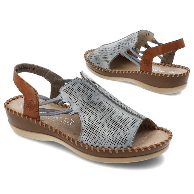 Sandále Rieker - 61359-14 Blue