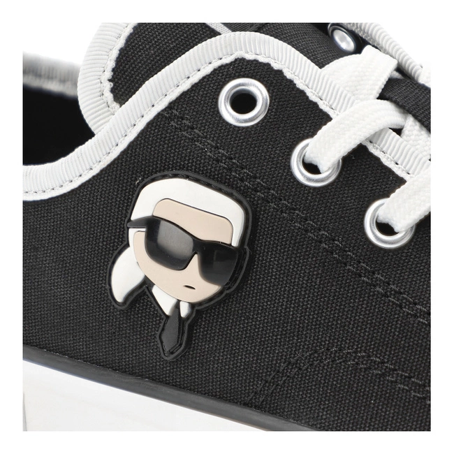 Plátenky KARL LAGERFELD - KL60424 900 Black Canvas