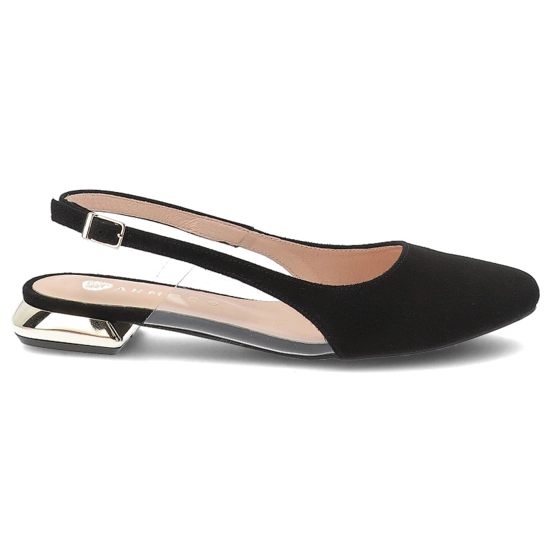 Sandále ARMODO - 879 Czarny Zamsz