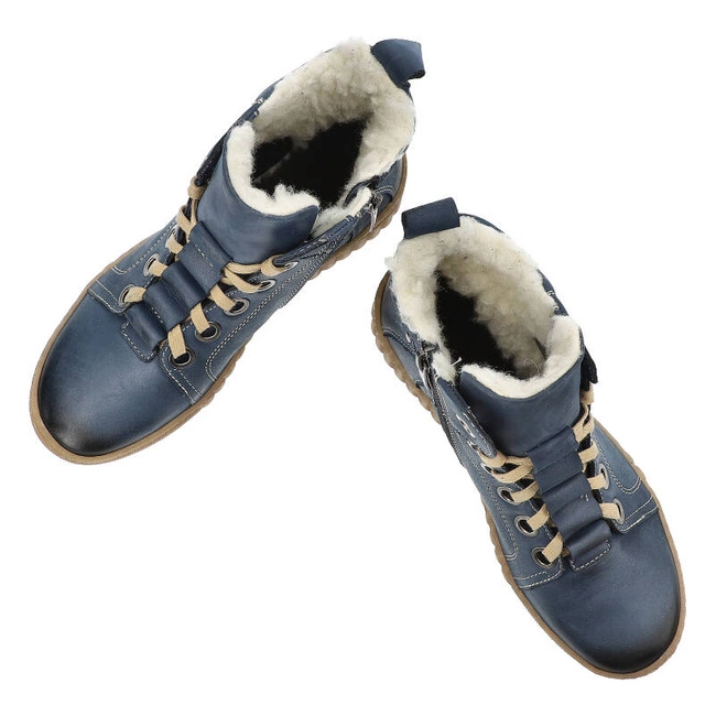 Šnúrovacie Členkové Topánky Armodo - 753 Granat K8