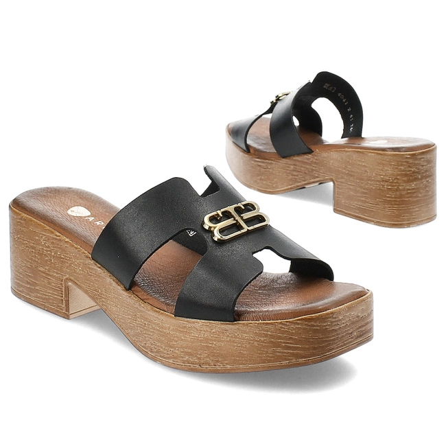 Šľapky Armodo - 40412 Bf.Czarny+Zł.