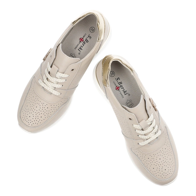 Tenisky S.Barski - LR810 Beige