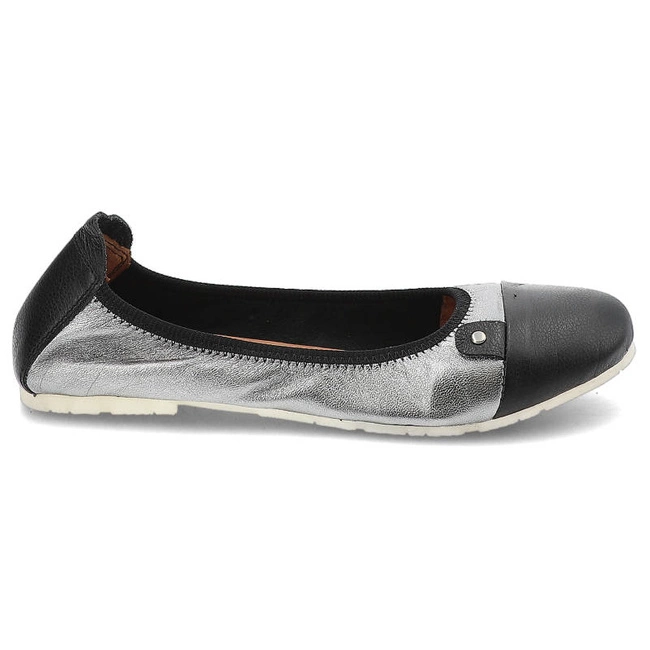 Baleríny La’viano - 290 PALONE SREBRO / CZARNY