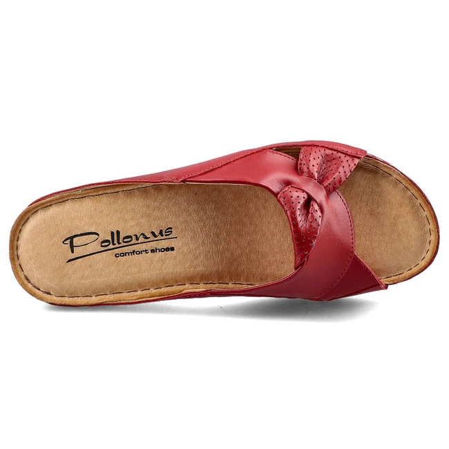 Šľapky Pollonus - 5-0687-013 Czerwony Krast
