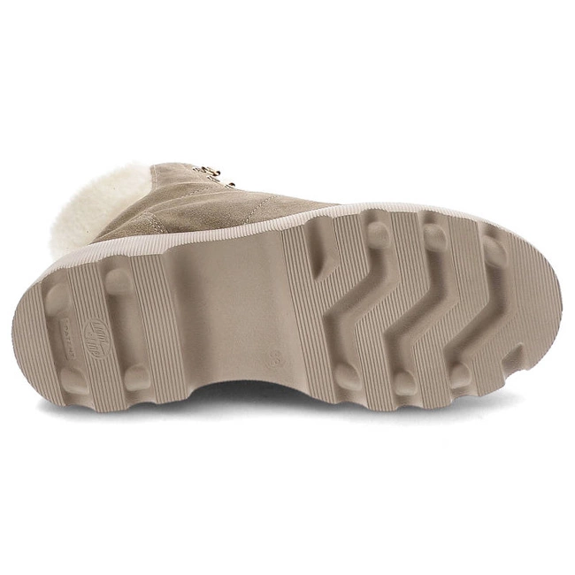 Členkové Topánky Kampa - Z538 Beż Welur 528/510