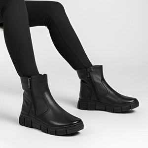 Členkové Topánky WASAK - 0730 Czarny Groszek/Wełna