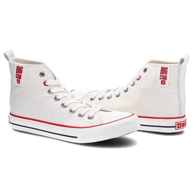 Plátenky Big Star - JJ274127 Biały/Czerwony