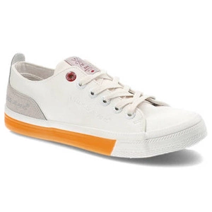 Plátenky Cross Jeans - FF2R4043C Biały/Pomarańcz