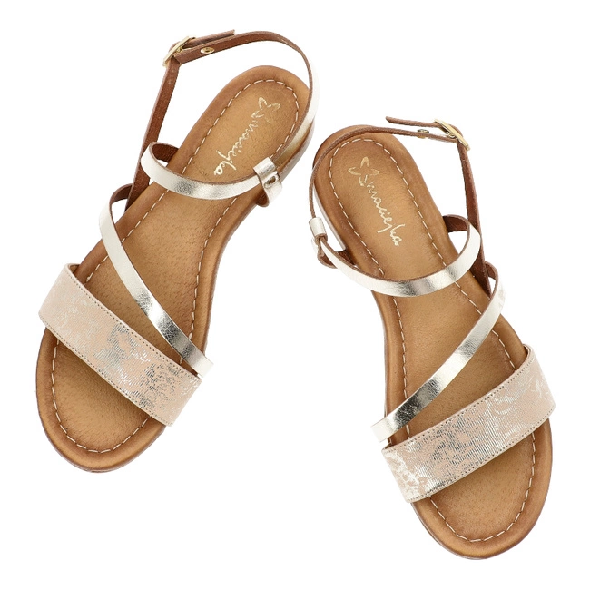 Sandále MACIEJKA - 06966-25/00-1 Złoty