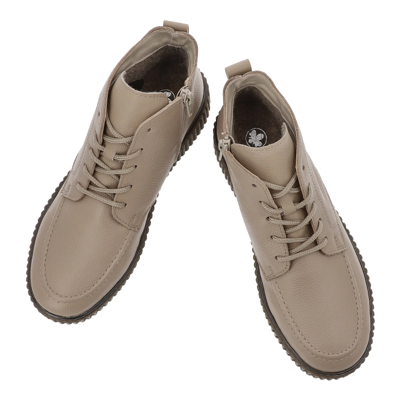 Šnúrovacie Členkové Topánky RIEKER - Y4304-20 Beige