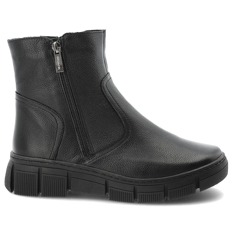 Členkové Topánky WASAK - 0730 Czarny Groszek/Wełna