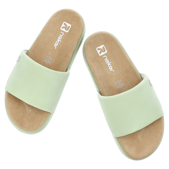 Šľapky RIEKER - W3250-52 Green