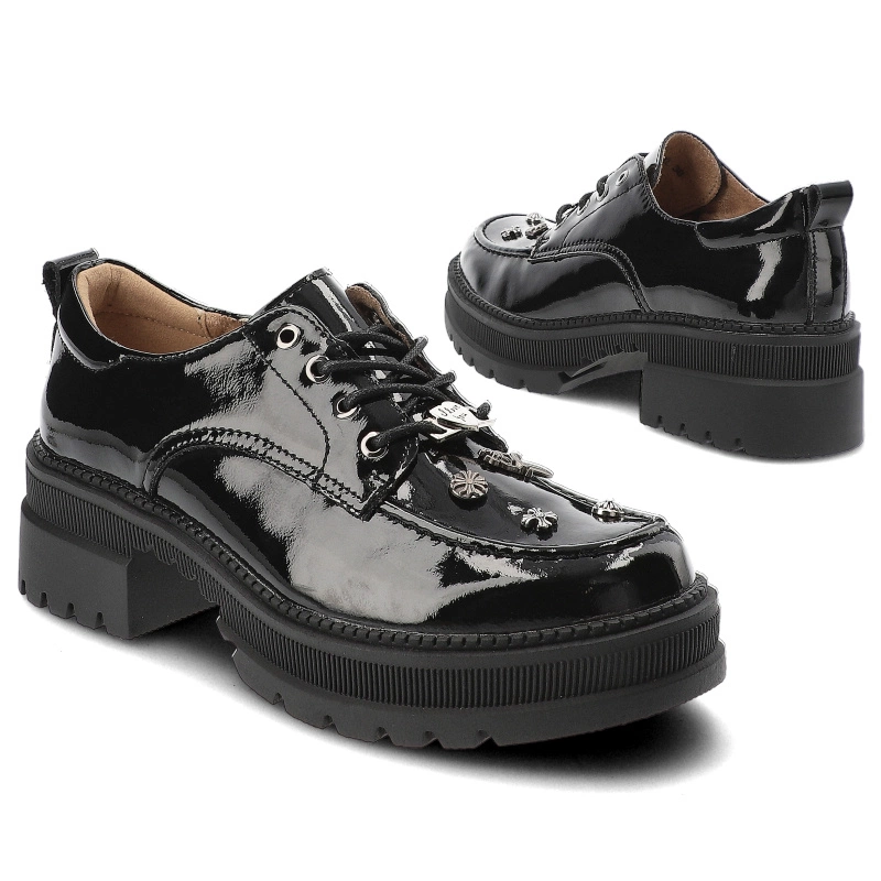 Poltopánky Filippo - DP6459/24 BK L Czarny Lakier