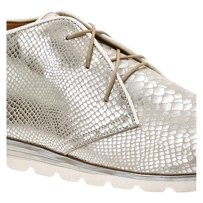 Šnúrovacie Členkové Topánky La’viano - 1155 Silver Python