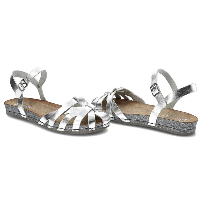 Sandále Maciejka - 03074-35/00-0 Srebro