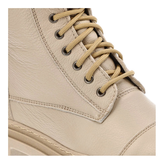 Členkové Topánky Wasak - 0640 Ecru Groszek