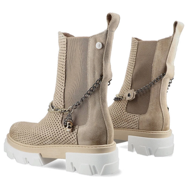 Členkové Topánky Carinii - B7023_-O17-000-000-E37 SDWE1553/1 Beż