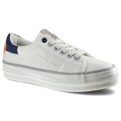 Plátenky Cross Jeans - FF2R4080C Biały