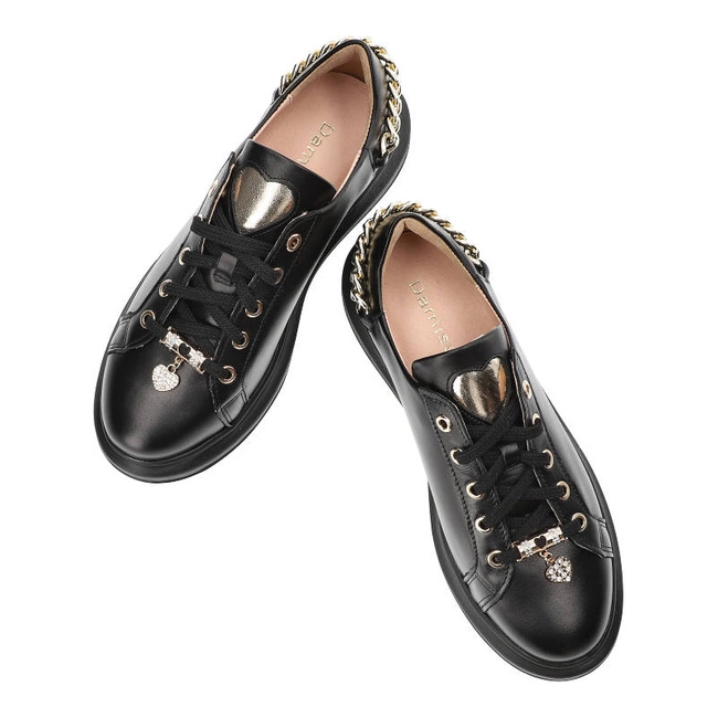 Tenisky Damiss - DS-716 Czarne Lico/Złoto