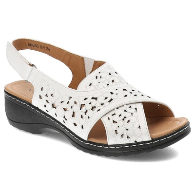 Sandále Vinceza - 66636 WH Biały