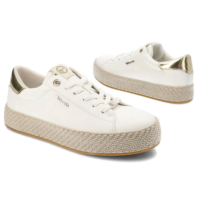 Espadrilky Tamaris - 1-23713-42 190 White/Gold