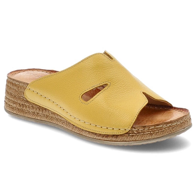 Šľapky WASAK - 0755 Żółty Groszek