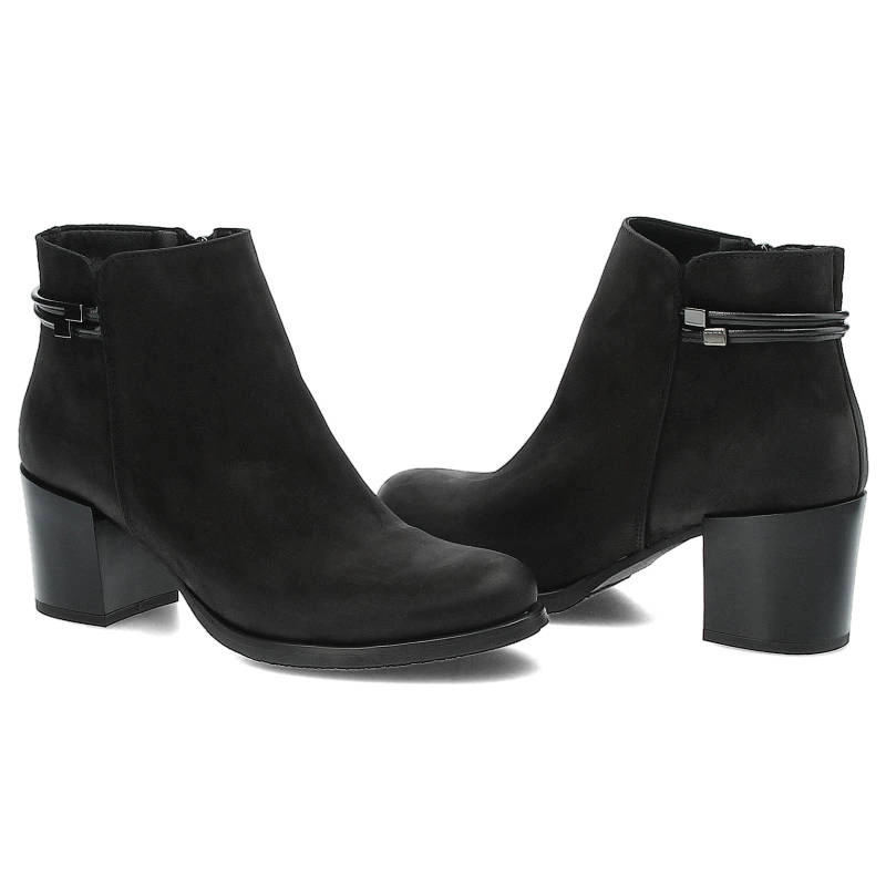 Členkové Topánky Gamis - 3511 Czarny Nubuk