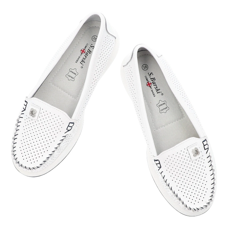 Mókazíny S.BARSKI - LR51-673 White/Navy