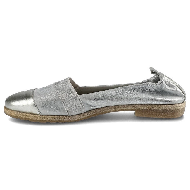 Poltopánky Lamelia - 40C1165 Biały Przecierany/Srebrny