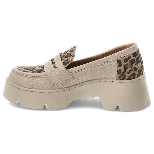 Poltopánky ARMODO - 20191 V. Taupe + Lampart Beż