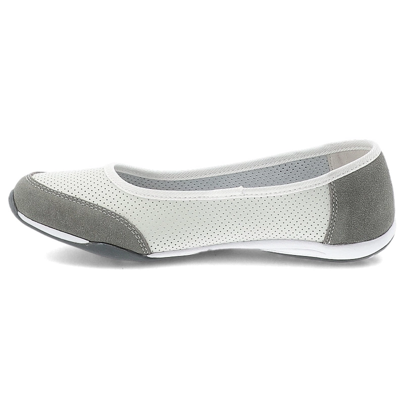 Baleríny FILIPPO - DP142/25 WH GR Biały/Szary