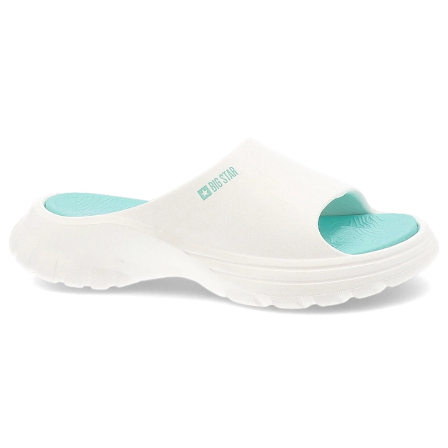 Šľapky BIG STAR - RR274A586 Biały/Turkus
