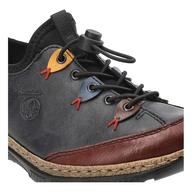 Poltopánky Rieker - N3271-35 Blau Kombi