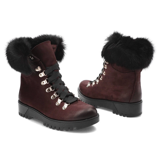 Členkové Topánky Chebello - 1809_016-000-POL-S13 Bordowy