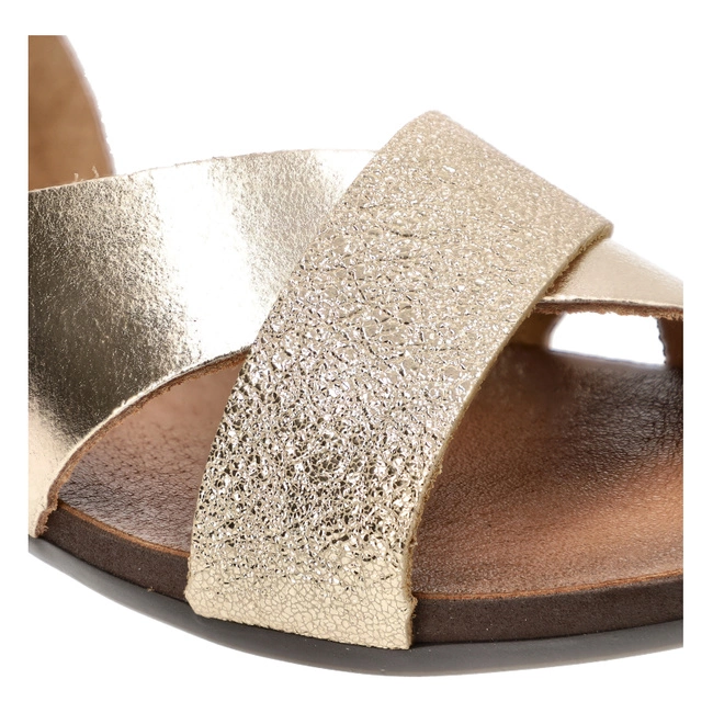 Sandále Armodo - 40141 Bf.Złoto+Polla Zł.