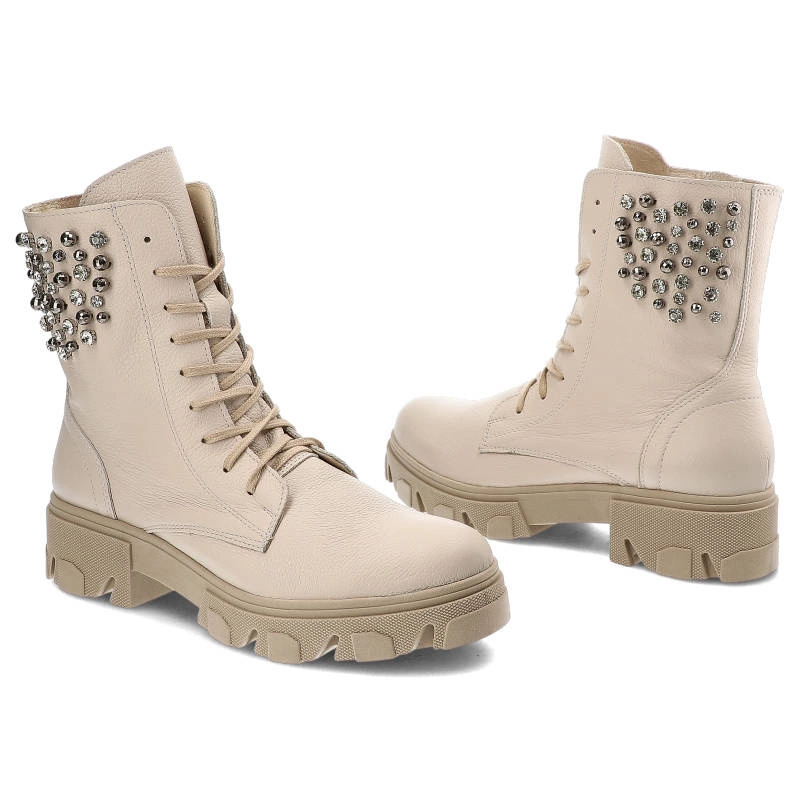 Členkové Topánky Exquisite - 1387 Beż Groch