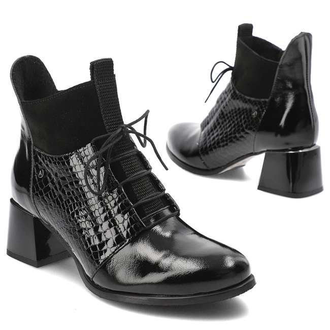 Členkové Topánky Armodo - 60503 Naplak Czarny+Matrix+W.