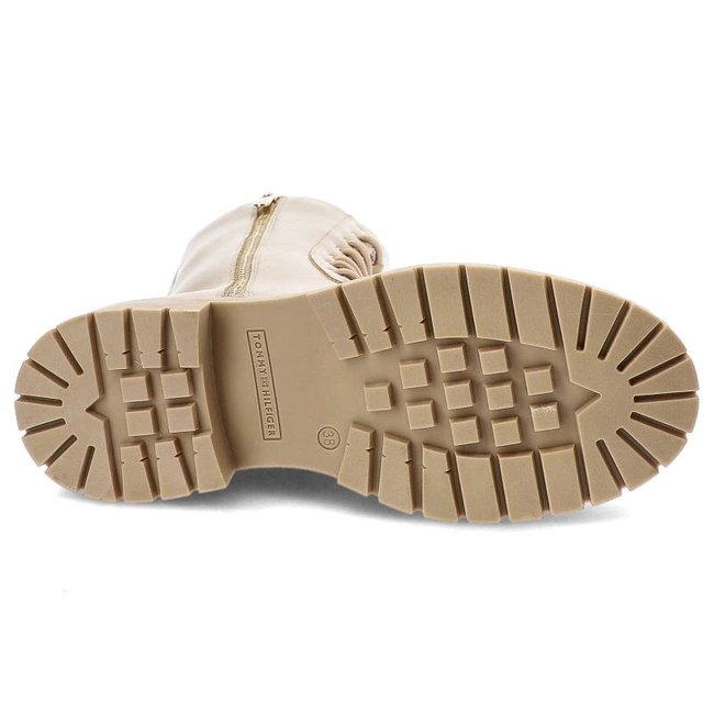 Členkové Topánky Tommy Hilfiger - T3A5-32381-1355359-Lace-Up Bootie Nude 359